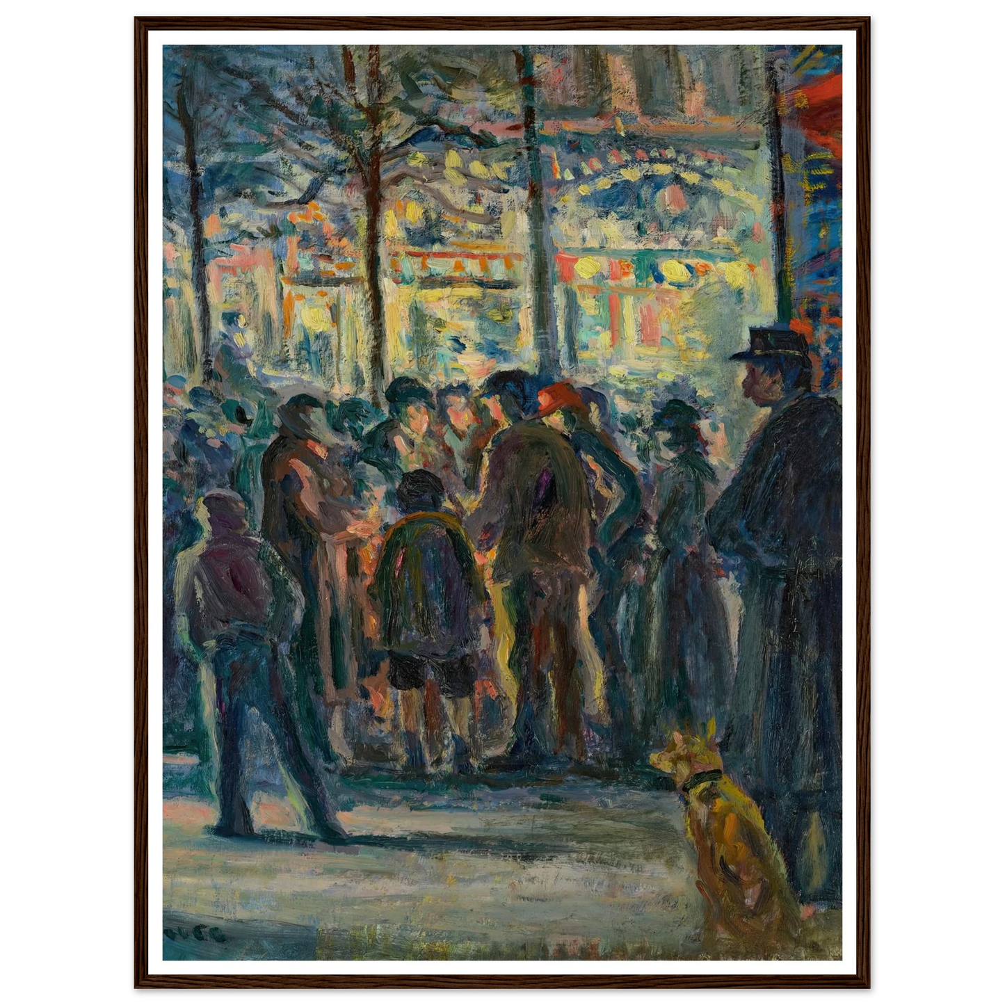 Scène de rue en hiver (circa 1915) Art Print | Maximilien Luce-Quipham Collections