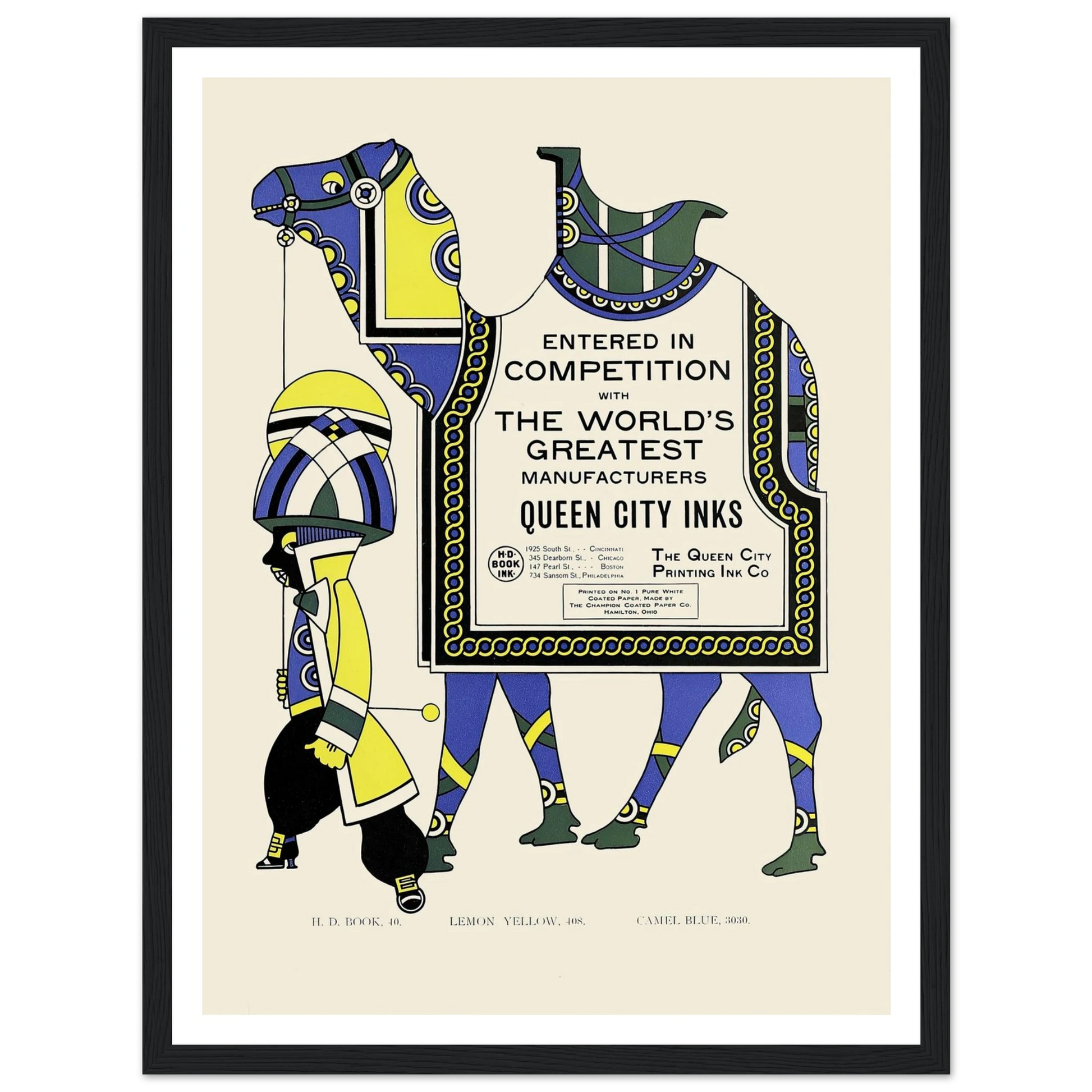Queen City Ink, Ad. 28 (1890-1913) Art Print | Augustus Jansson-Quipham Collections