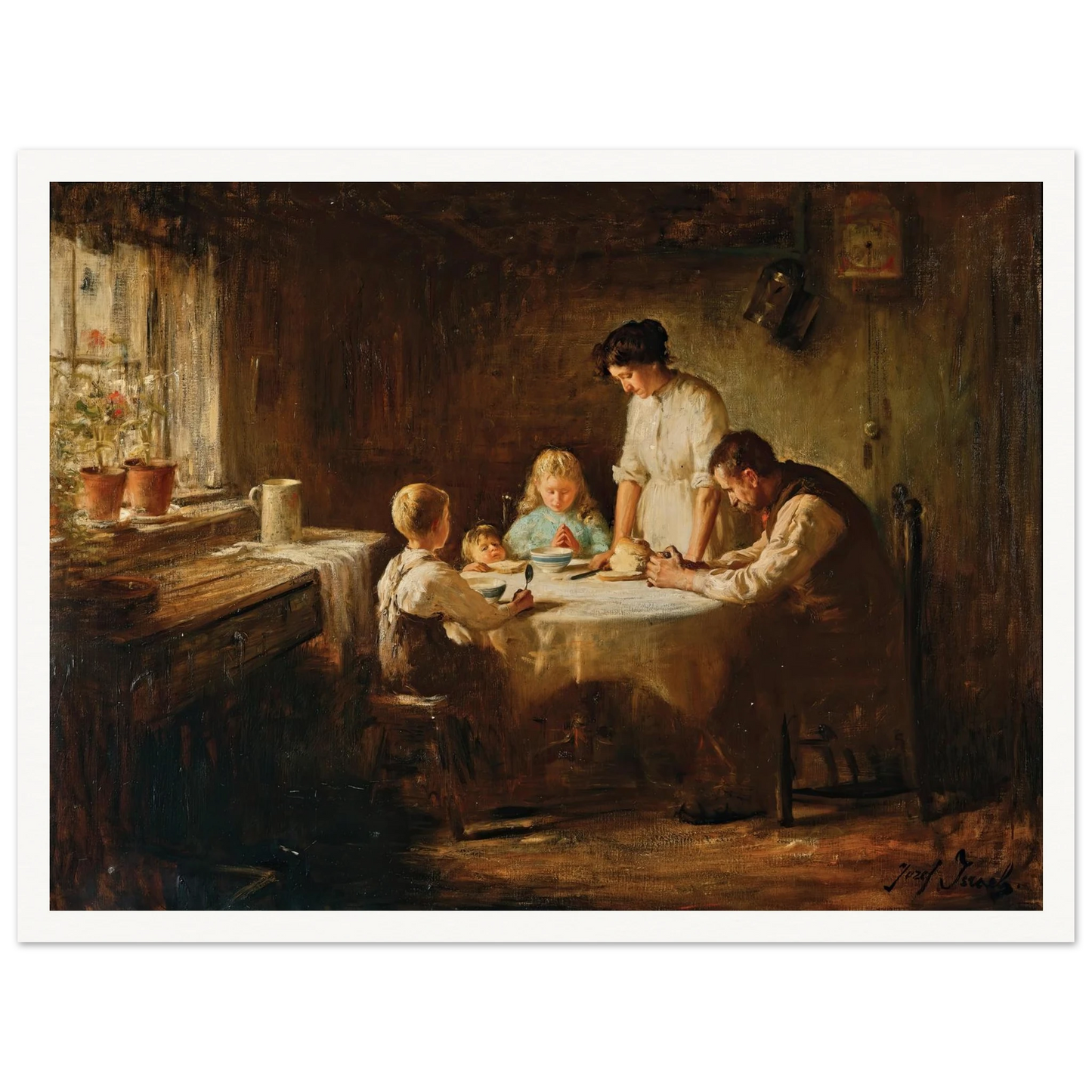 Blessing the Table Art Print | Jozef Israels-Quipham Collections
