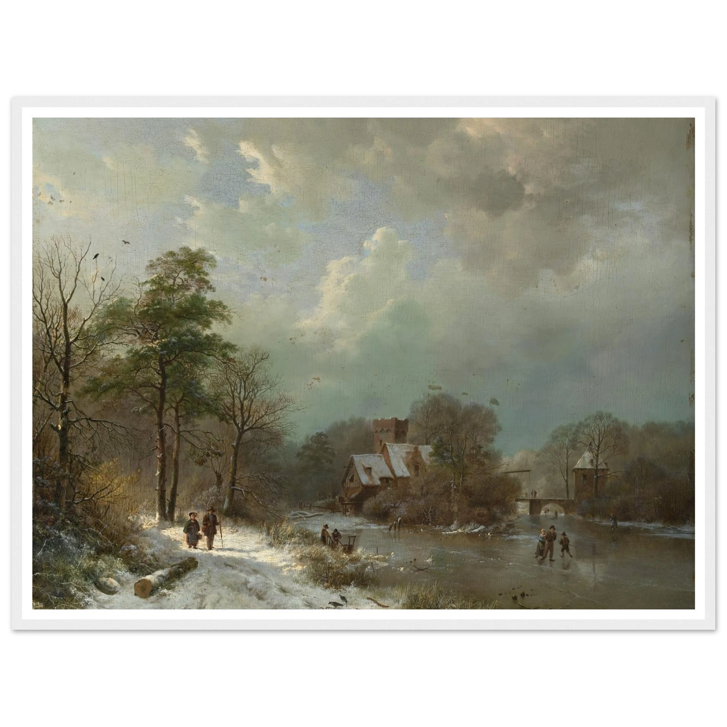 Winter Landscape, Holland (1833) Art Print | Barend Cornelis Koekkoek-Quipham Collections