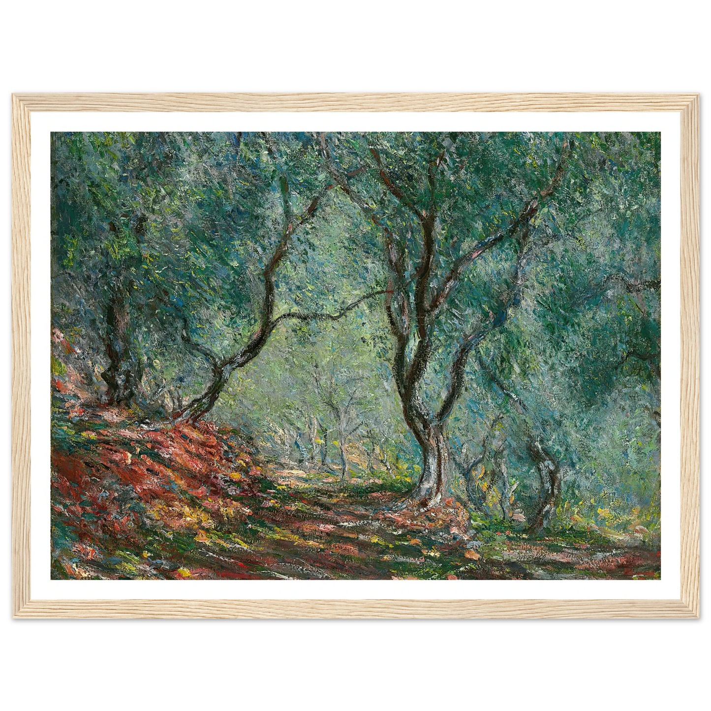 Bois d’oliviers au jardin Moreno (1884) Art Print | Claude Monet-Quipham Collections