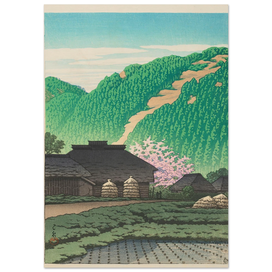 Izu Nishibira no asa (Morning in Nishibira, Izu) (1953) Art Print | Kawase Hasui-Quipham Collections