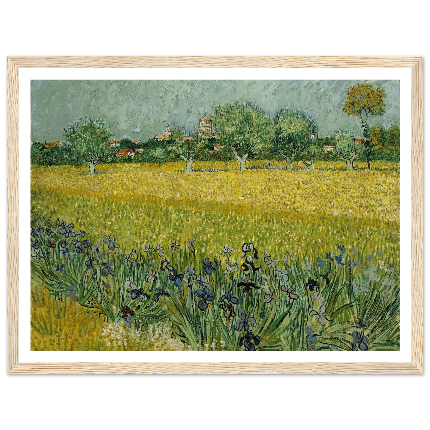 Field with flowers near Arles (1888) Art Print | Vincent van Gogh-Quipham Collections