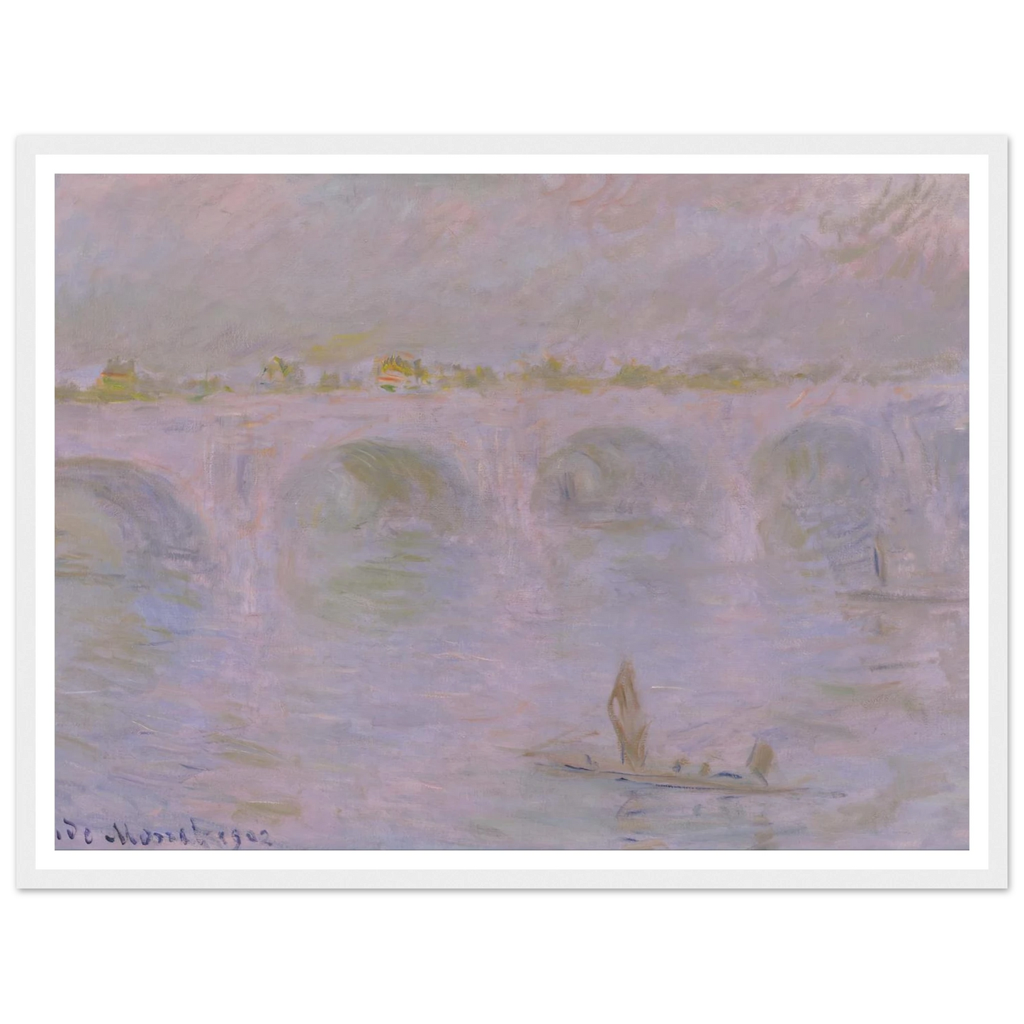 Waterloo Bridge in London (1902) Art Print | Claude Monet-Quipham Collections