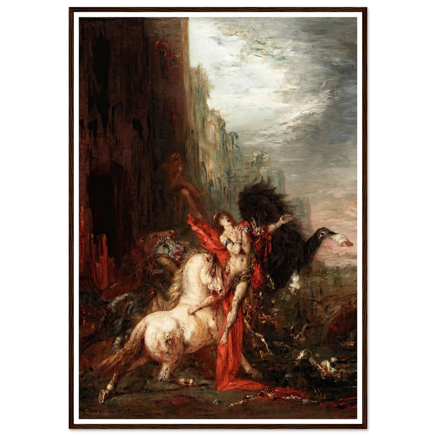 Diomedes Devoured by His Horses (1865-1870) Art Print | Gustave Moreau-Quipham Collections