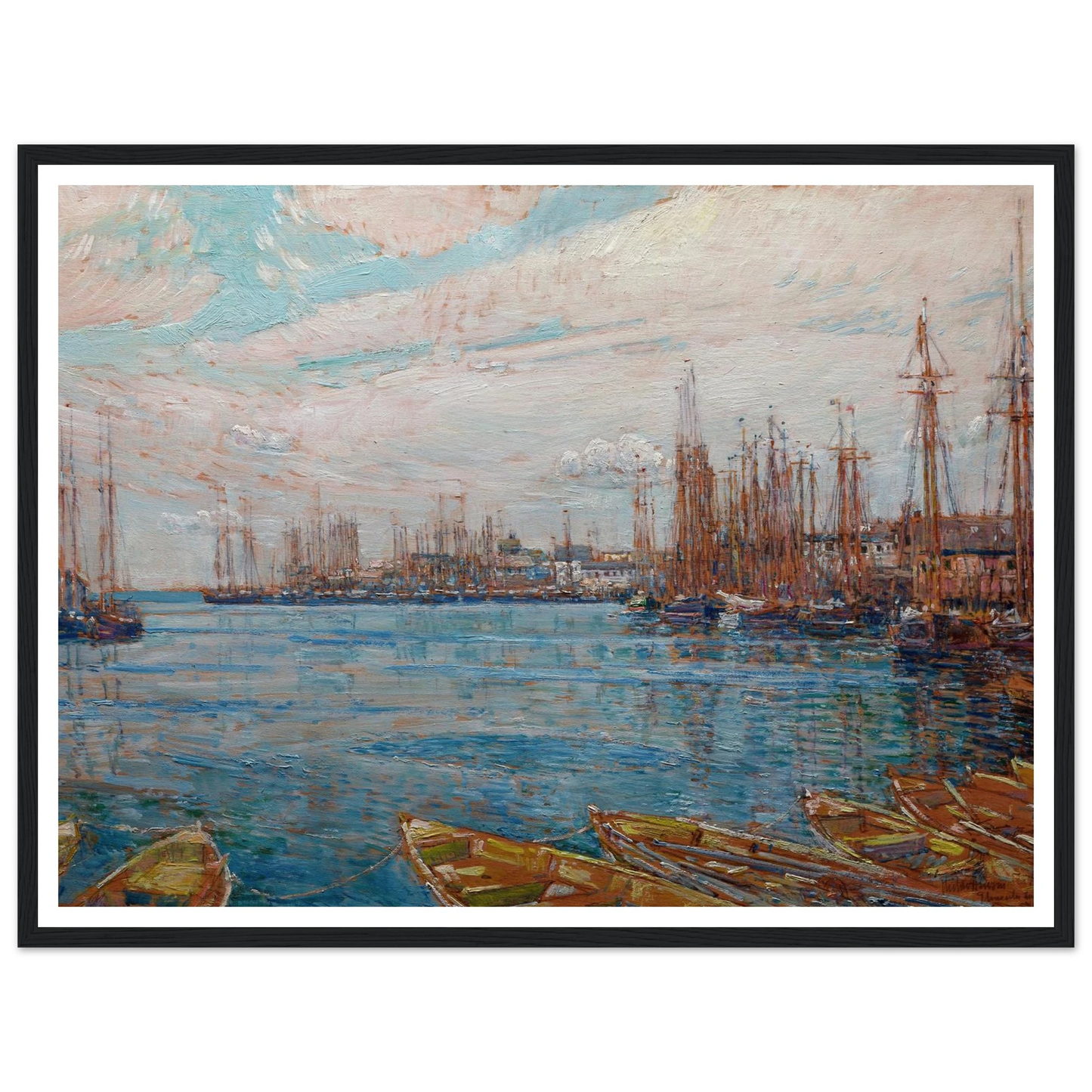 Harbor of a Thousand Masts (1919) Art Print | Childe Hassam-Quipham Collections