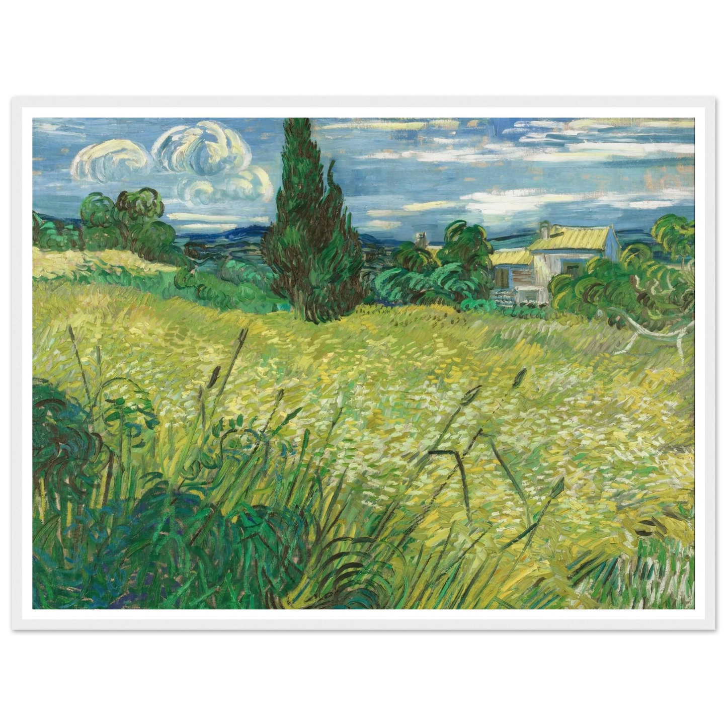 Green Field (1889) Art Print | Vincent van Gogh-Quipham Collections