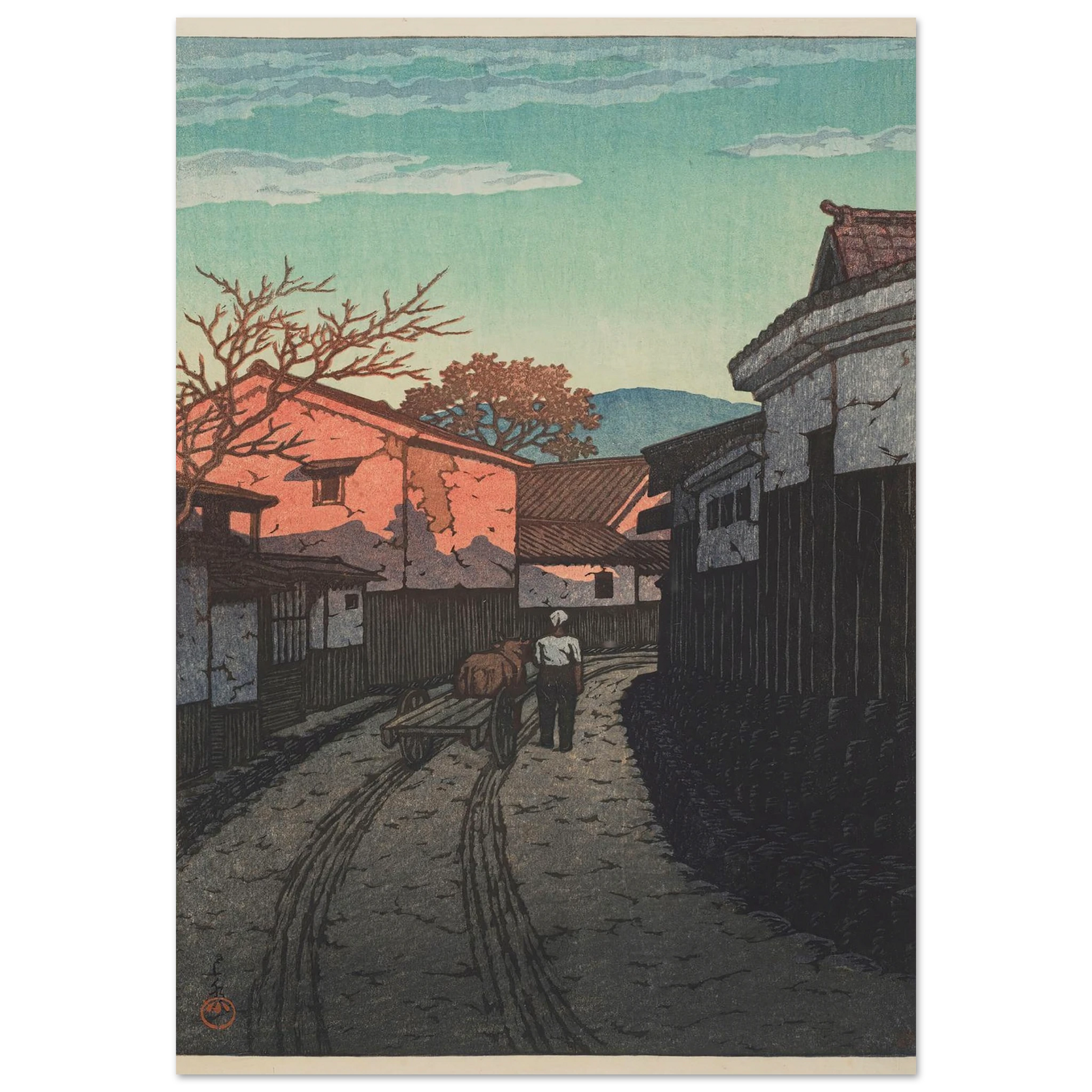 Kagawa-ken Wadahama (Wadahama in Kagawa Prefecture) (1954) Art Print | Kawase Hasui-Quipham Collections