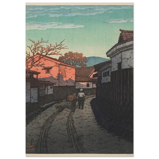 Kagawa-ken Wadahama (Wadahama in Kagawa Prefecture) (1954) Art Print | Kawase Hasui-Quipham Collections