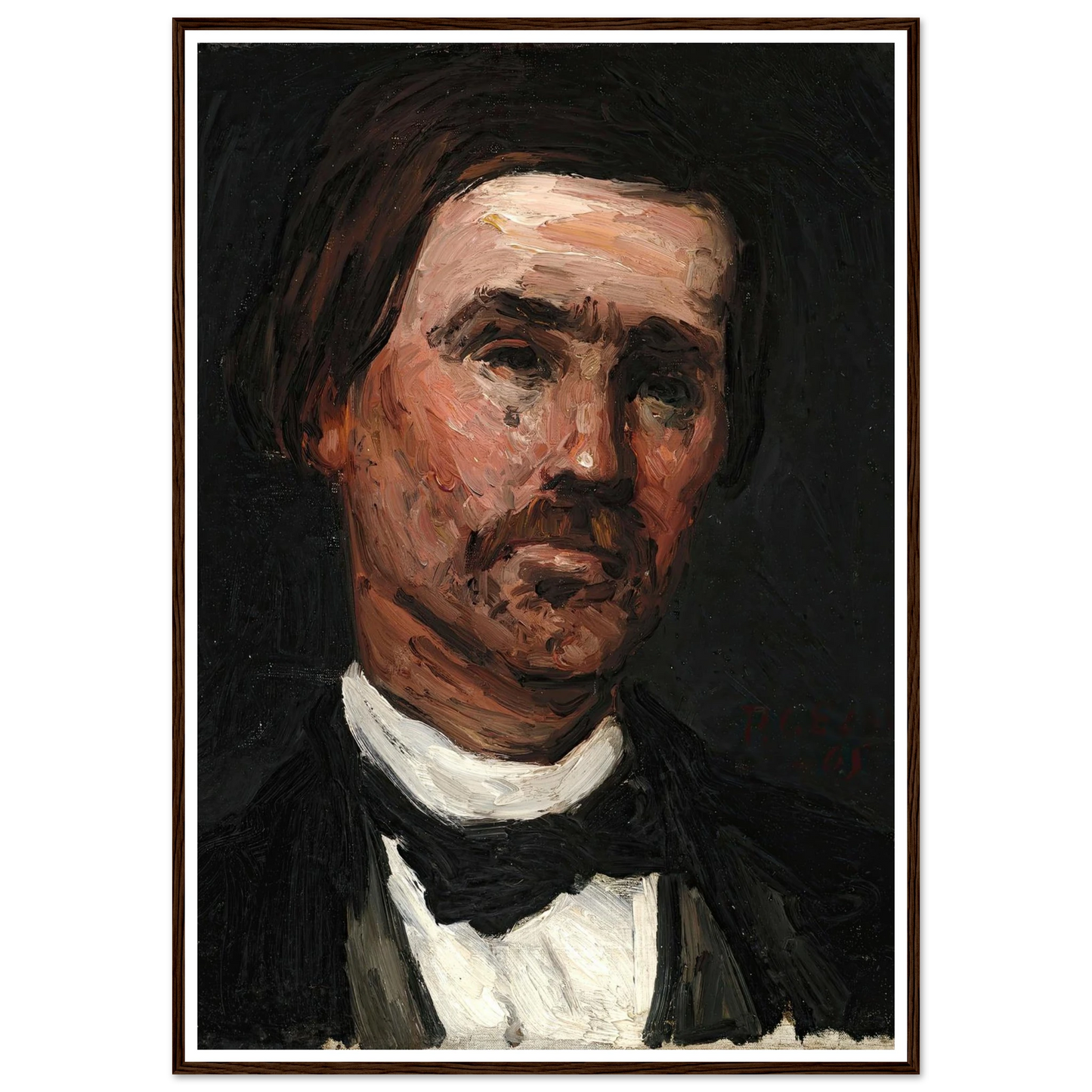 Head Of A Man (1865) Art Print | Paul Cezanne-Quipham Collections