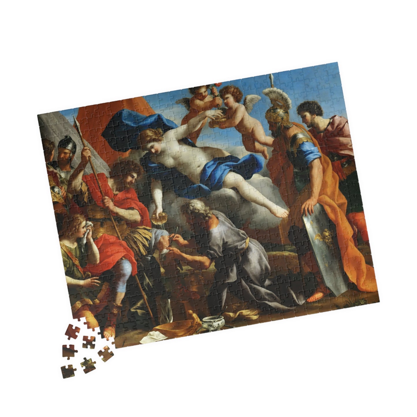 Venus Pouring a Balm on the Wound of Aeneas Puzzle | Giovanni Francesco Romanelli-Quipham Collections