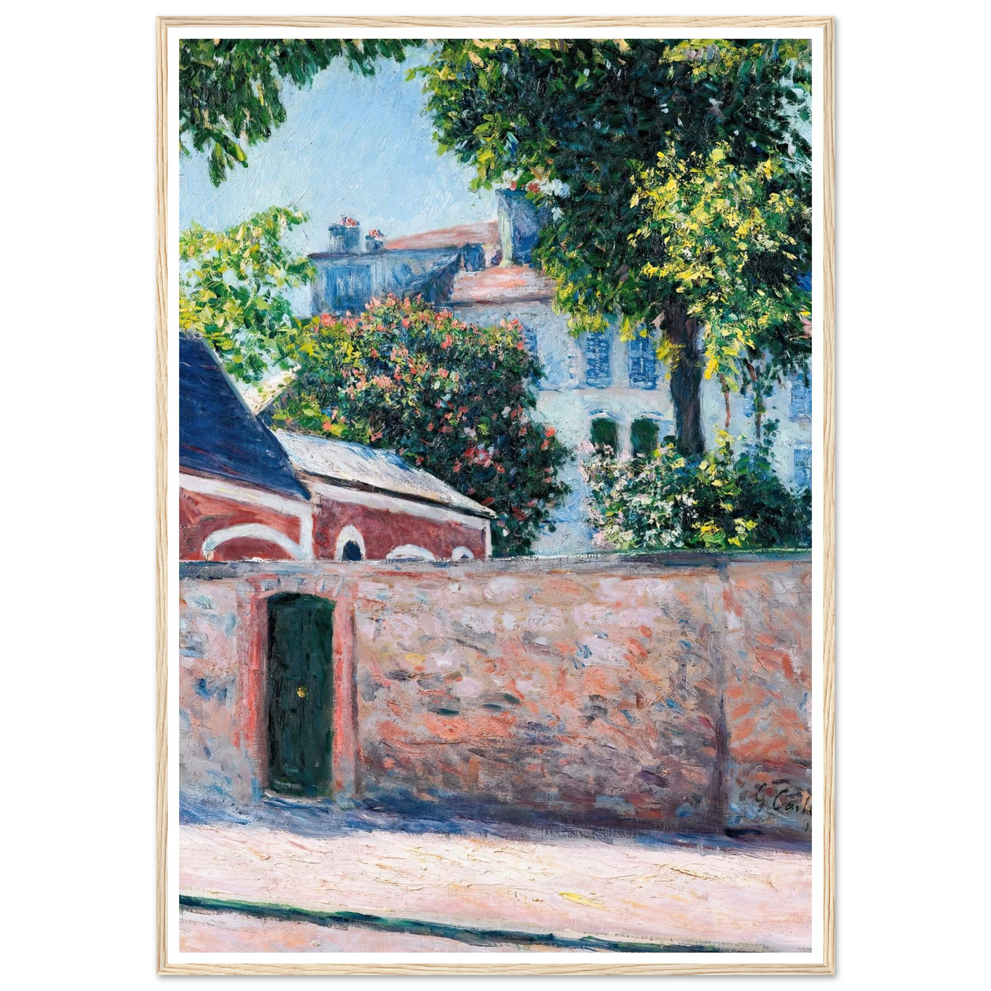 Maisons À Argenteuil (1883) Art Print | Gustave Caillebotte-Quipham Collections