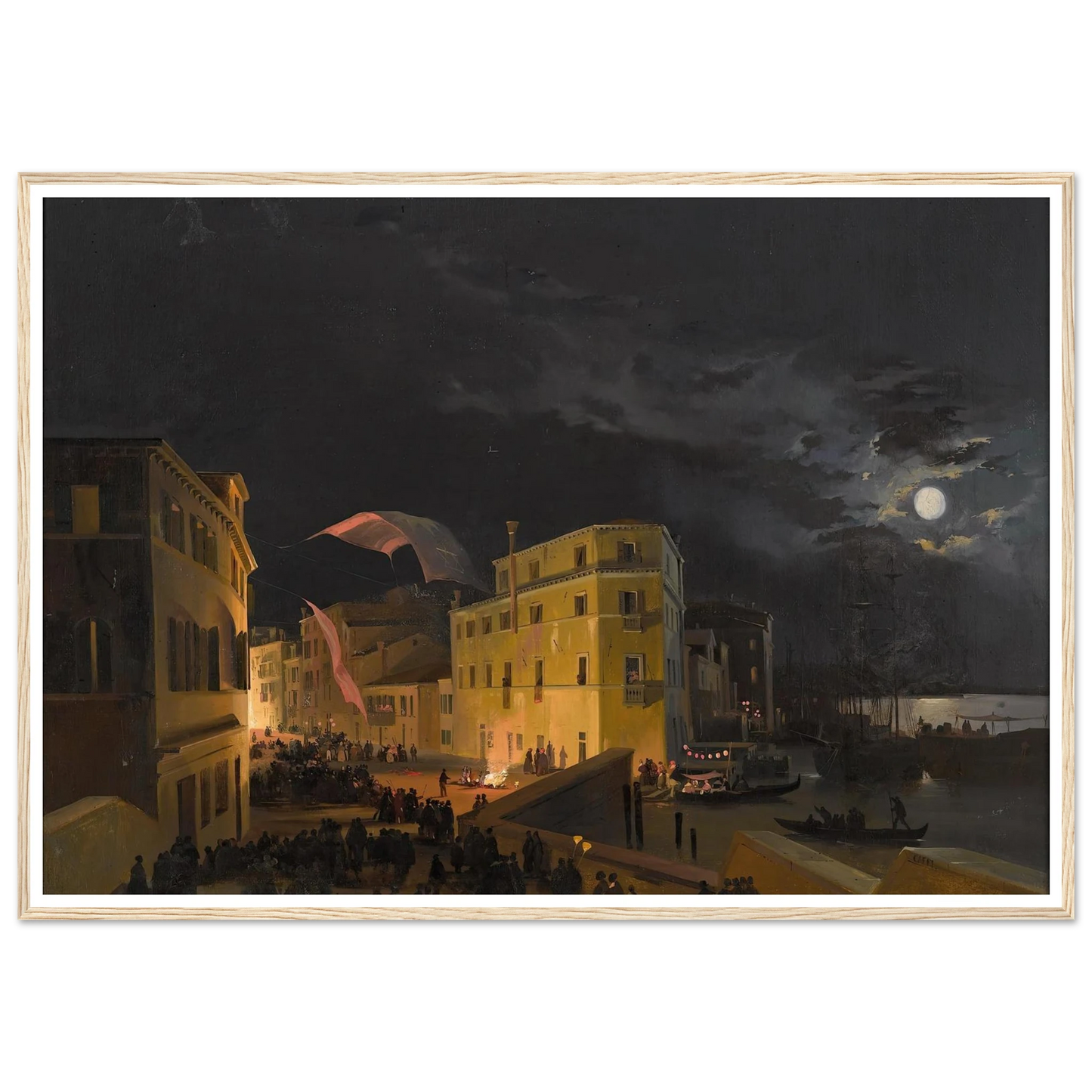 Festival in Venice Art Print | Ippolito Caffi-Quipham Collections