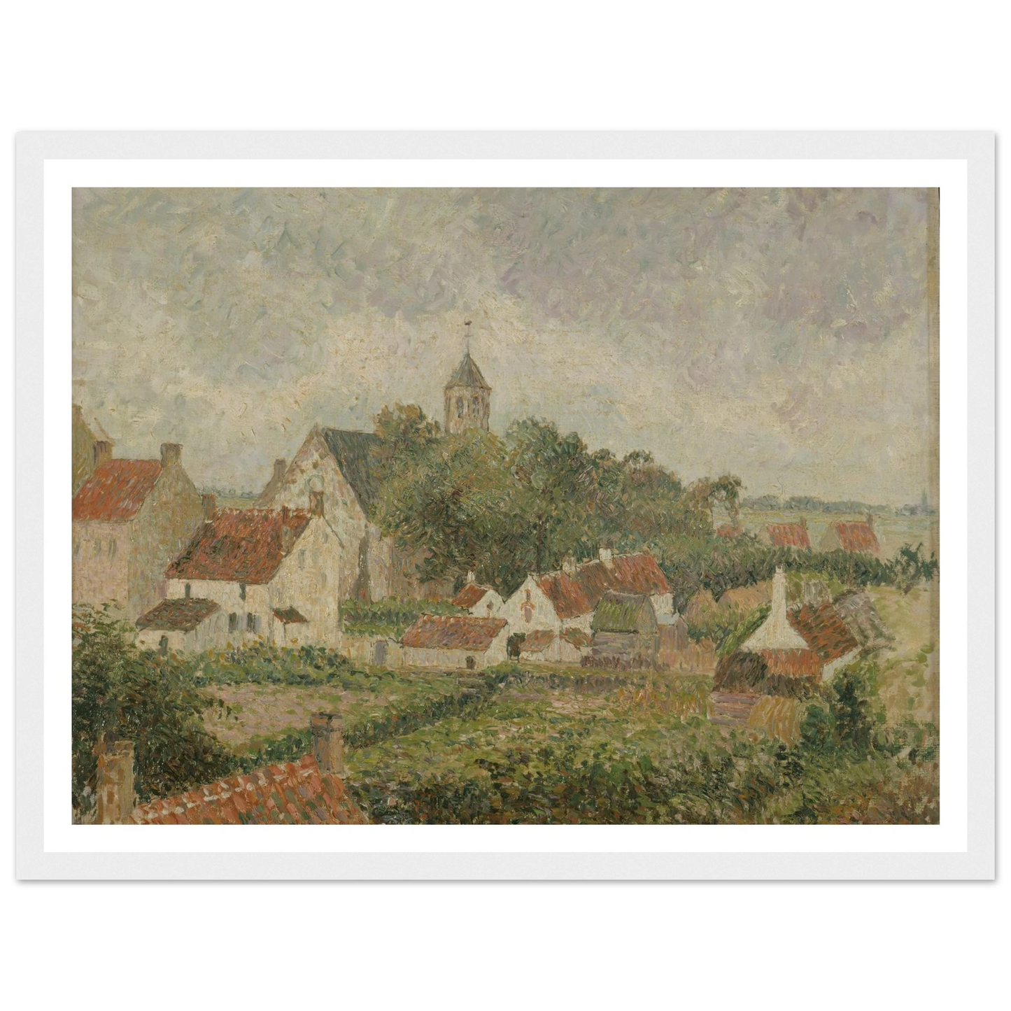 Le village de Knocke (1894) Art Print | Camille Pissarro-Quipham Collections