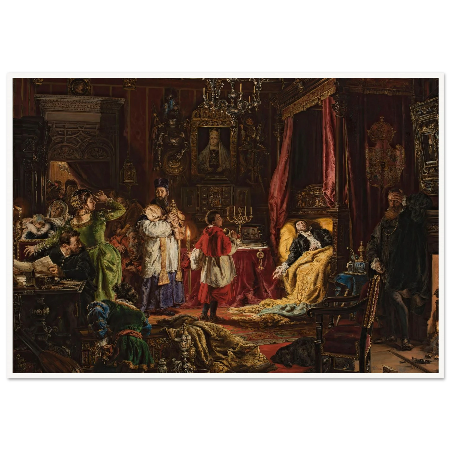 Death of Sigismund Augustus in Knyszyn in 1572 (1886) Art Print | Jan Matejko-Quipham Collections