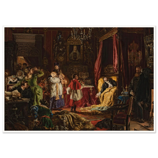 Death of Sigismund Augustus in Knyszyn in 1572 (1886) Art Print | Jan Matejko-Quipham Collections