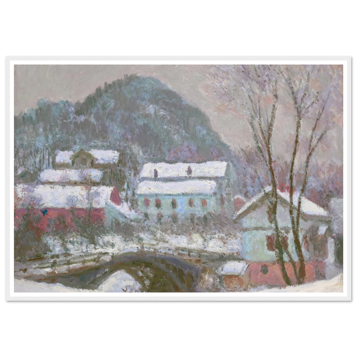 Sandviken, Norvège, effet de neige (1895) Art Print | Claude Monet-Quipham Collections