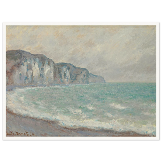 Falaise De Pourville (1896) Art Print | Claude Monet-Quipham Collections