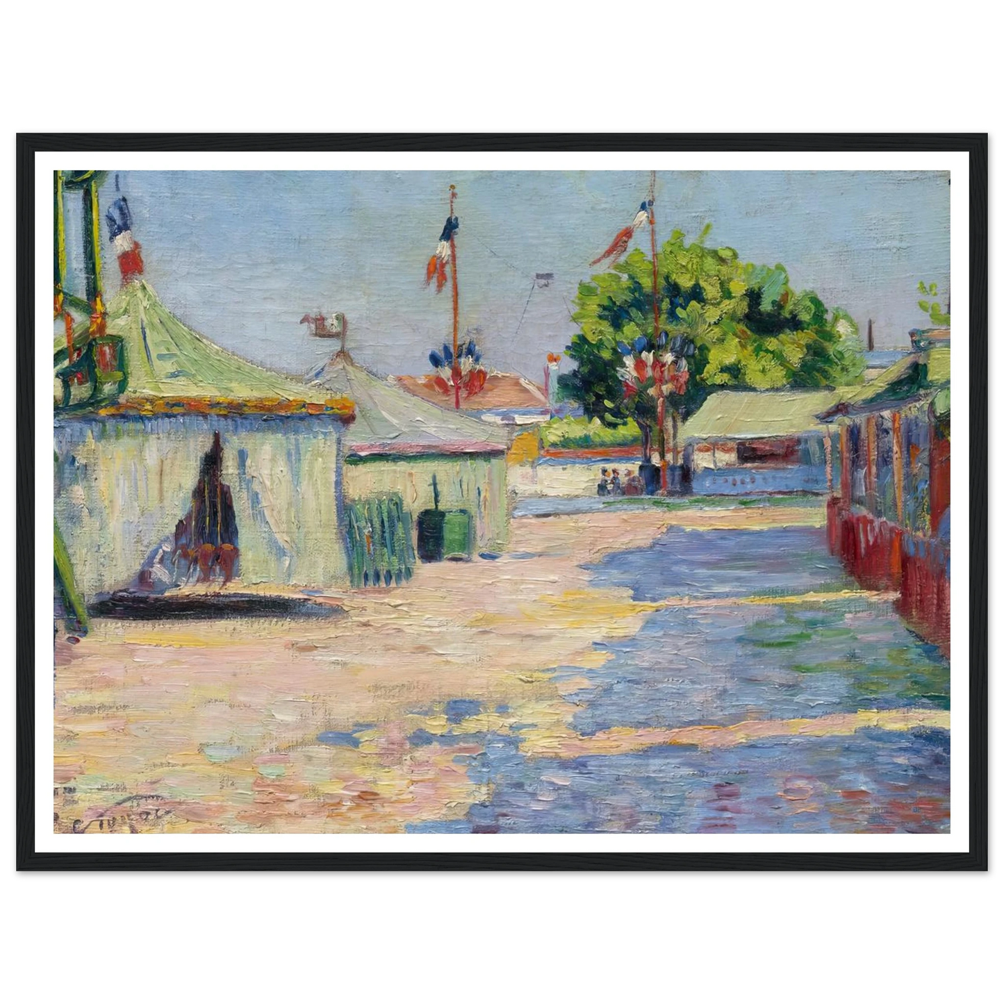 La Fête D’asnières (1884) Art Print | Paul Signac-Quipham Collections