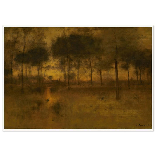 The Home of the Heron Art Print | George Inness-Quipham Collections
