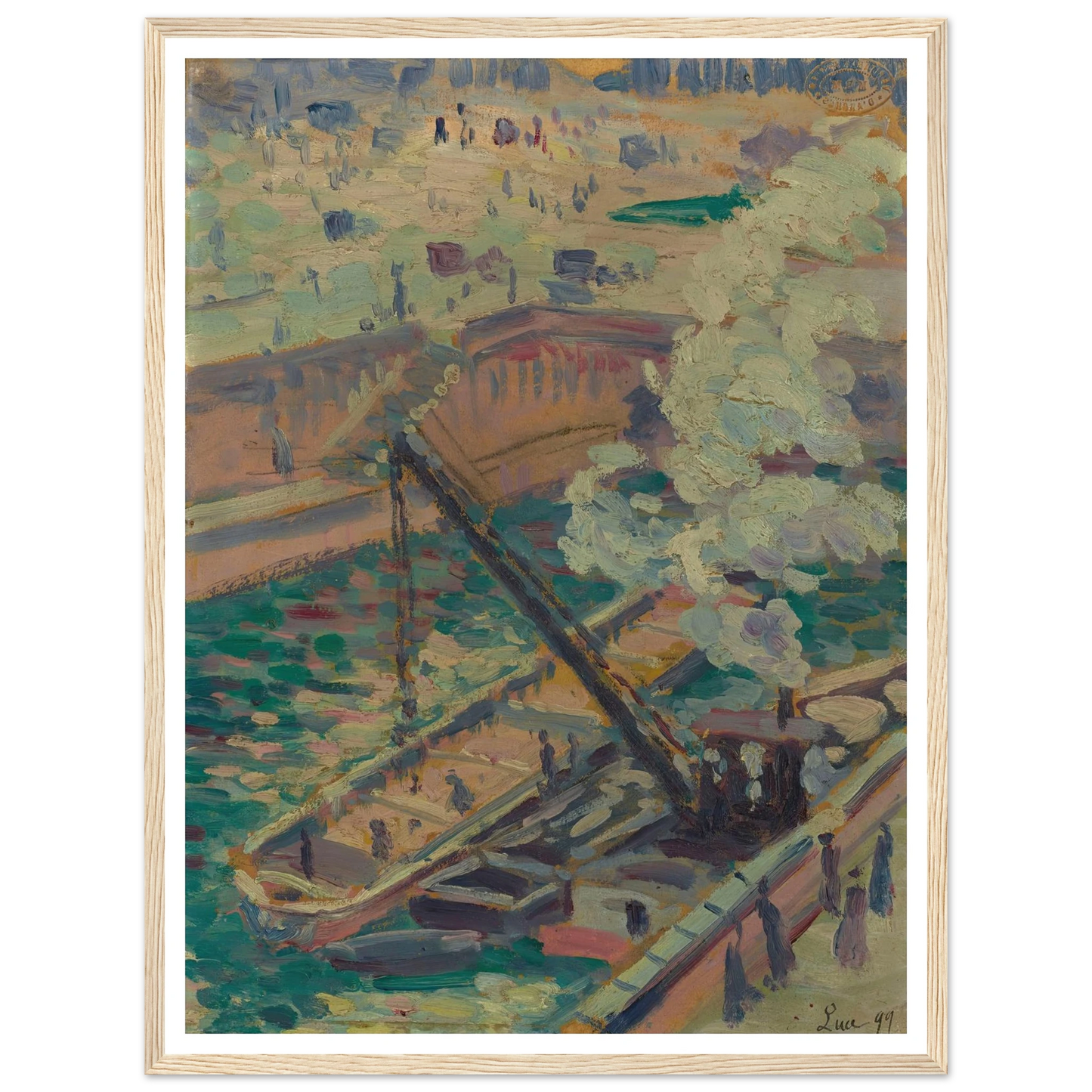 Pochade pour Notre-Dame (1899) Art Print | Maximilien Luce-Quipham Collections