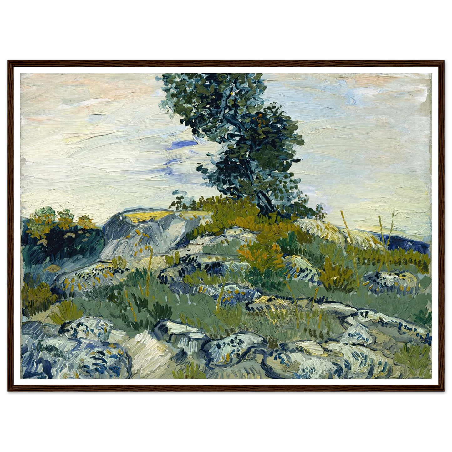 The Rocks Art Print | Vincent van Gogh-Quipham Collections
