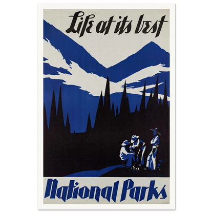Life at its best. National Parks (ca. 1930–1939) Art Print | Dorothy Waugh-Quipham Collections