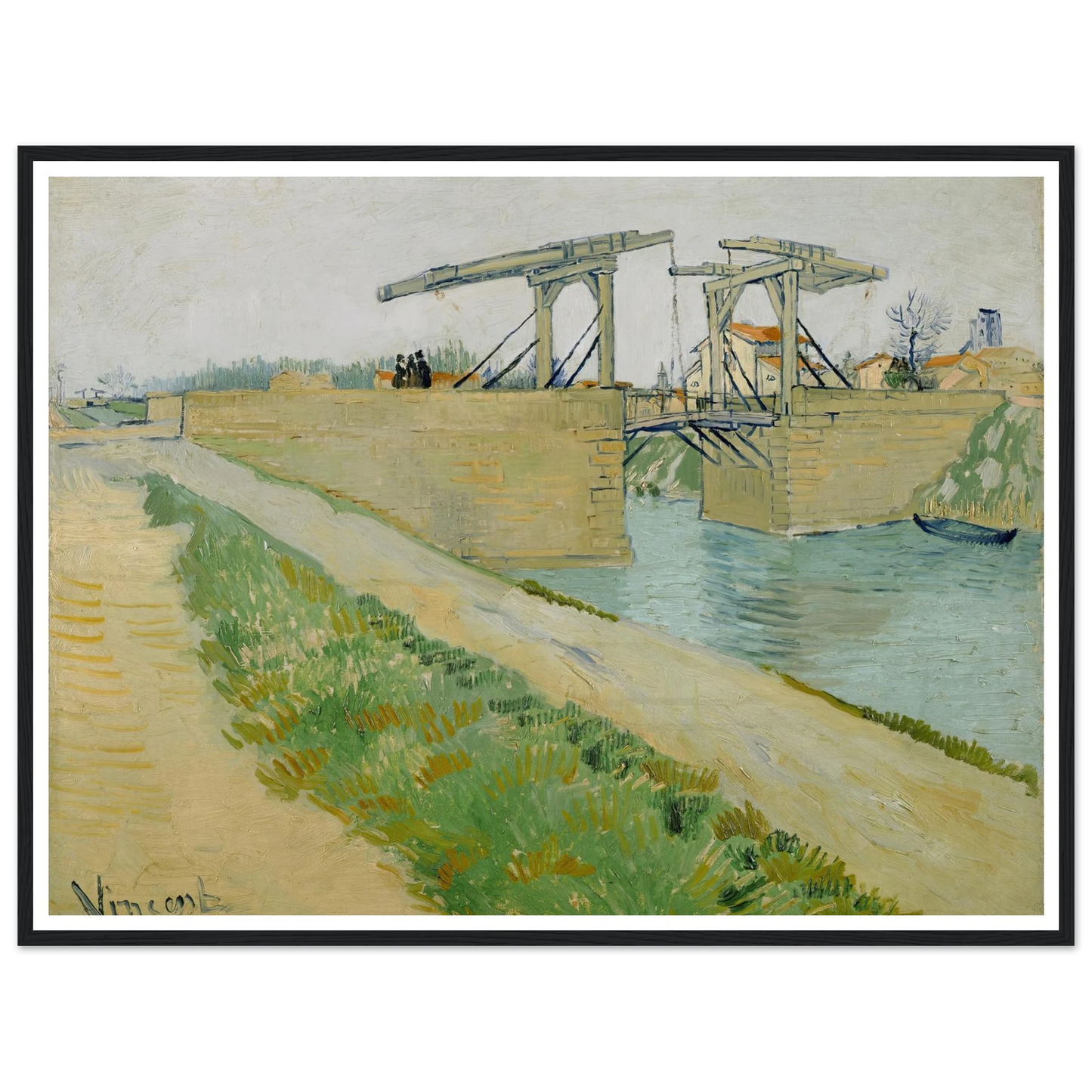 The Langlois bridge (1888) Art Print | Vincent van Gogh-Quipham Collections