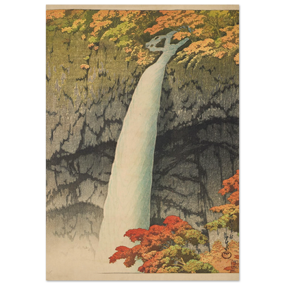 Nikko Kegon taki (Kegon waterfall, Nikko) (1927) Art Print | Kawase Hasui-Quipham Collections