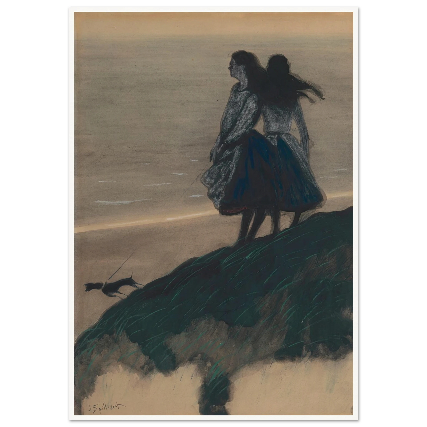 Girls on a Dune Art Print | Leon Spilliaert-Quipham Collections