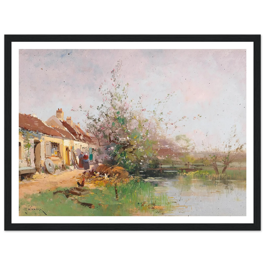 Frühlingstag am Bachufer Art Print | Eugene Galien Laloue-Quipham Collections