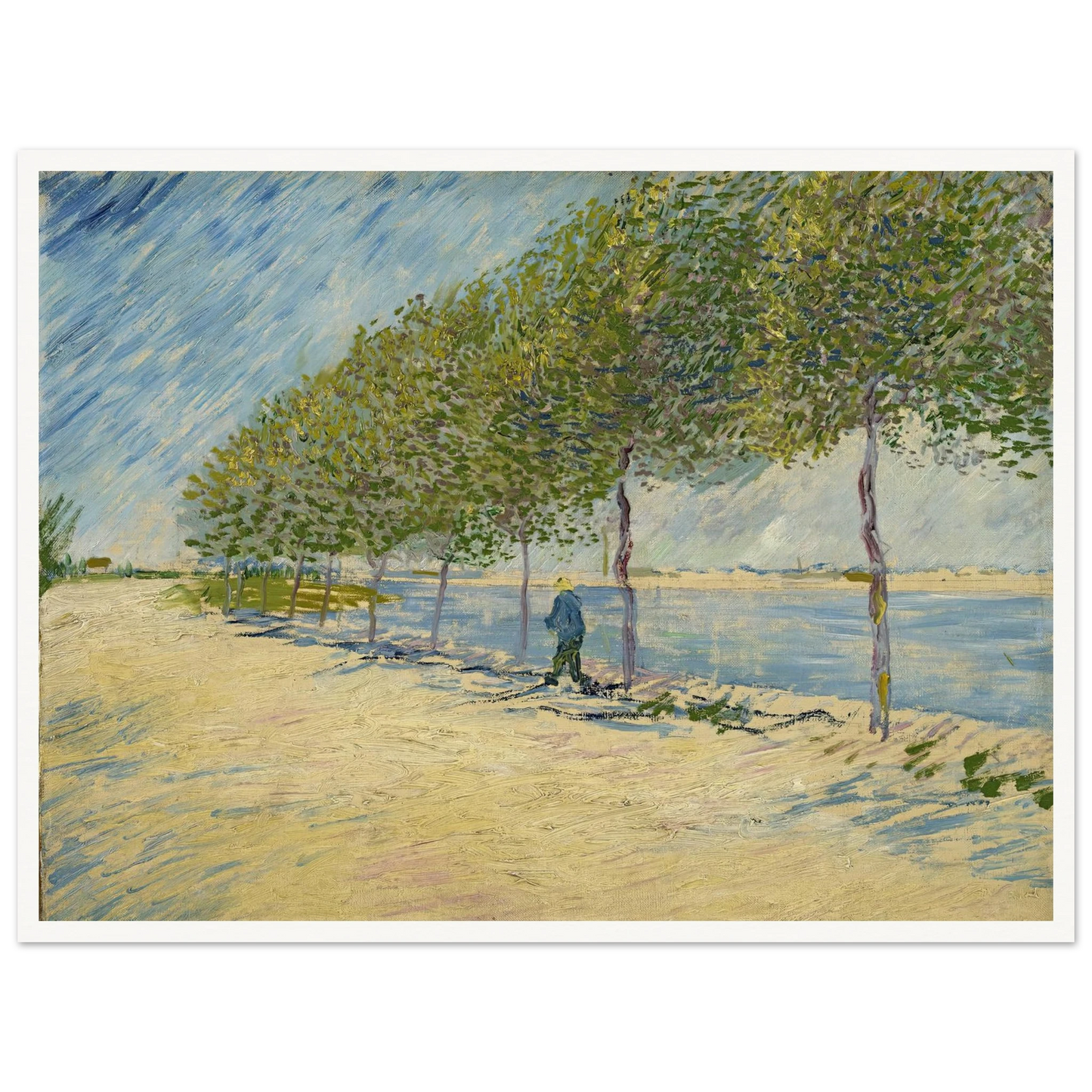 Along the Seine (1887) Art Print | Vincent van Gogh-Quipham Collections