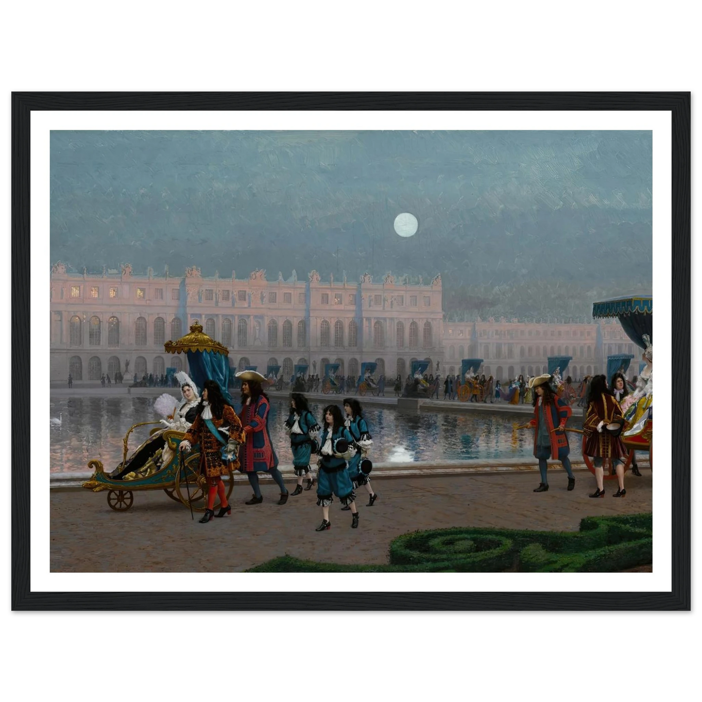 Promenade de la Cour dans les jardins de Versailles Art Print | Jean Leon Gerome-Quipham Collections