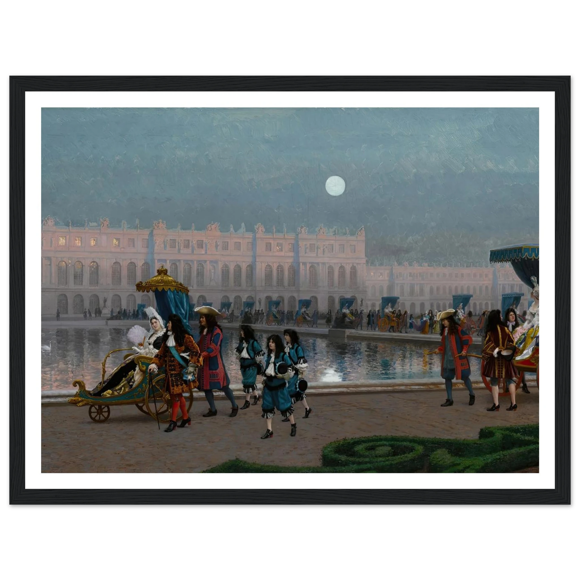 Promenade de la Cour dans les jardins de Versailles Art Print | Jean Leon Gerome-Quipham Collections