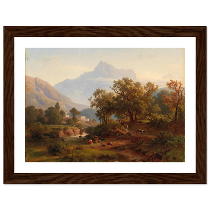 Region In South Tyrol–landscape In The Morning Light Art Print | August Behrendsen-Quipham Collections
