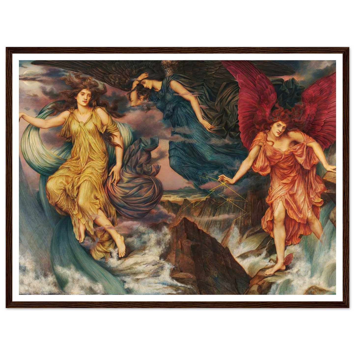 The Storm Spirits (circa 1900) Art Print | Evelyn de Morgan-Quipham Collections