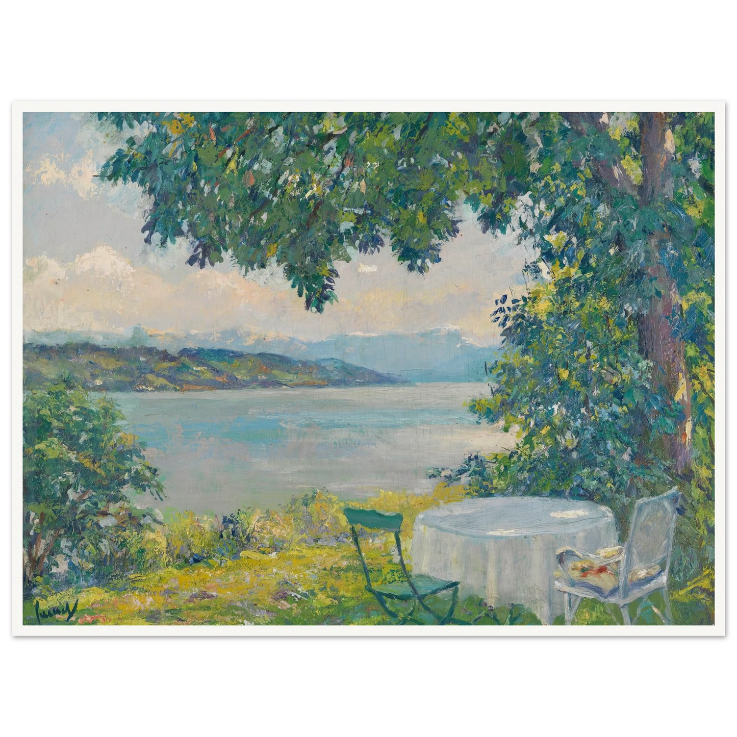 View of Lake Starnberg (1920-30) Art Print | Edward Cucue-Quipham Collections