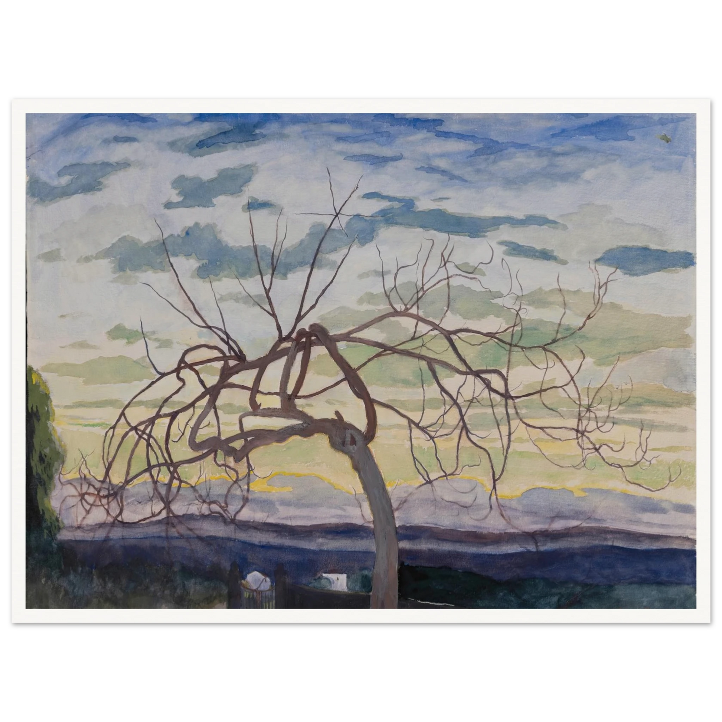 Vijgenboom in de winter, Grasse (1922) Art Print | Leon Spilliaert-Quipham Collections