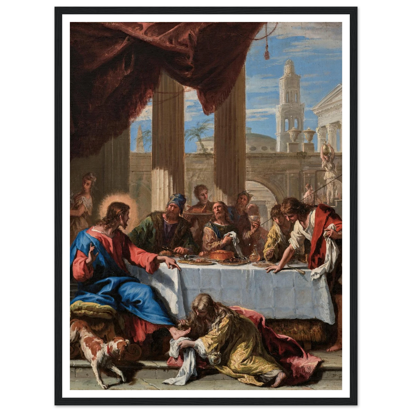 Christ in the House of Simon the Pharisee (1713) Art Print | Sebastiano Ricci-Quipham Collections