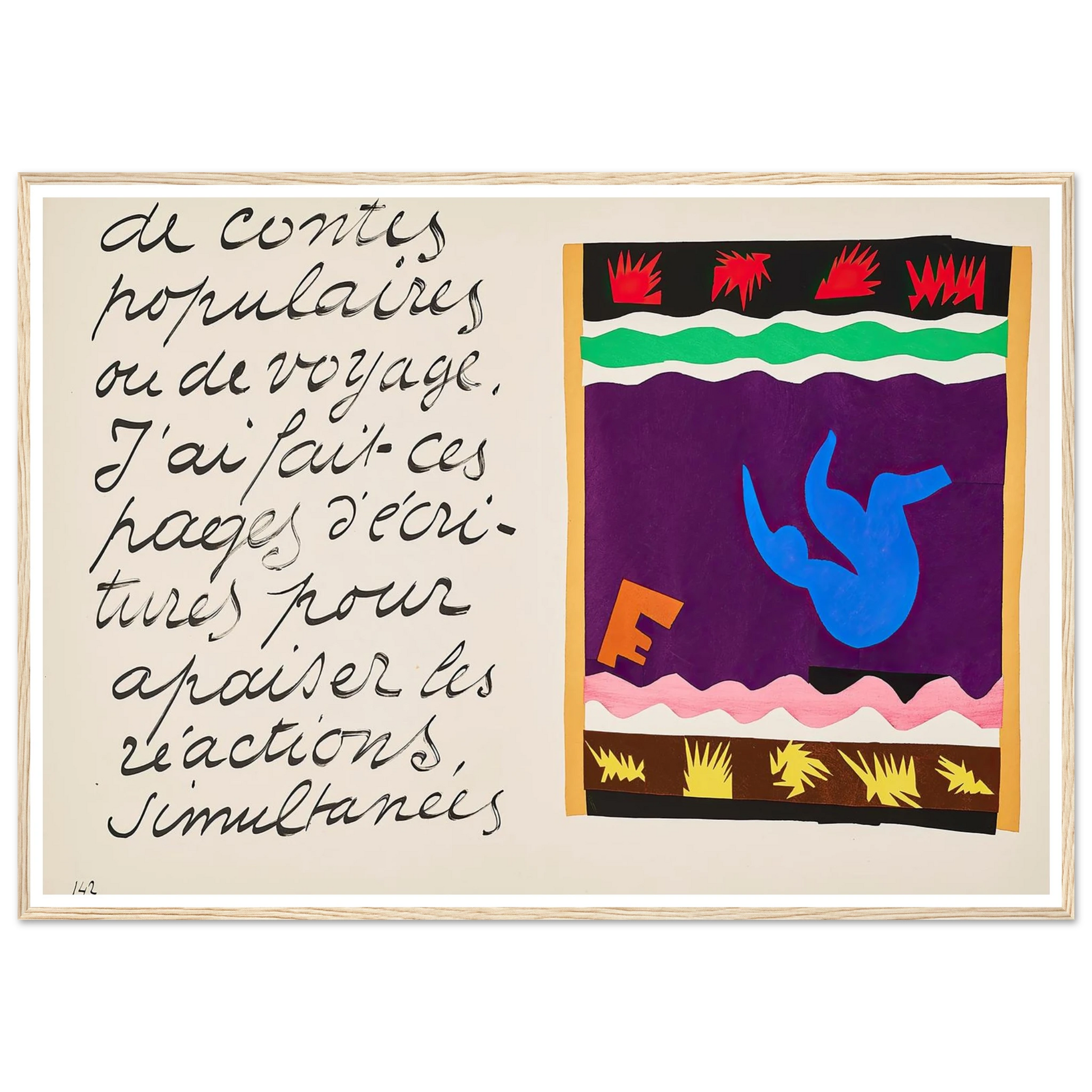 The toboggan (1947) Art Print | Henri Matisse-Quipham Collections