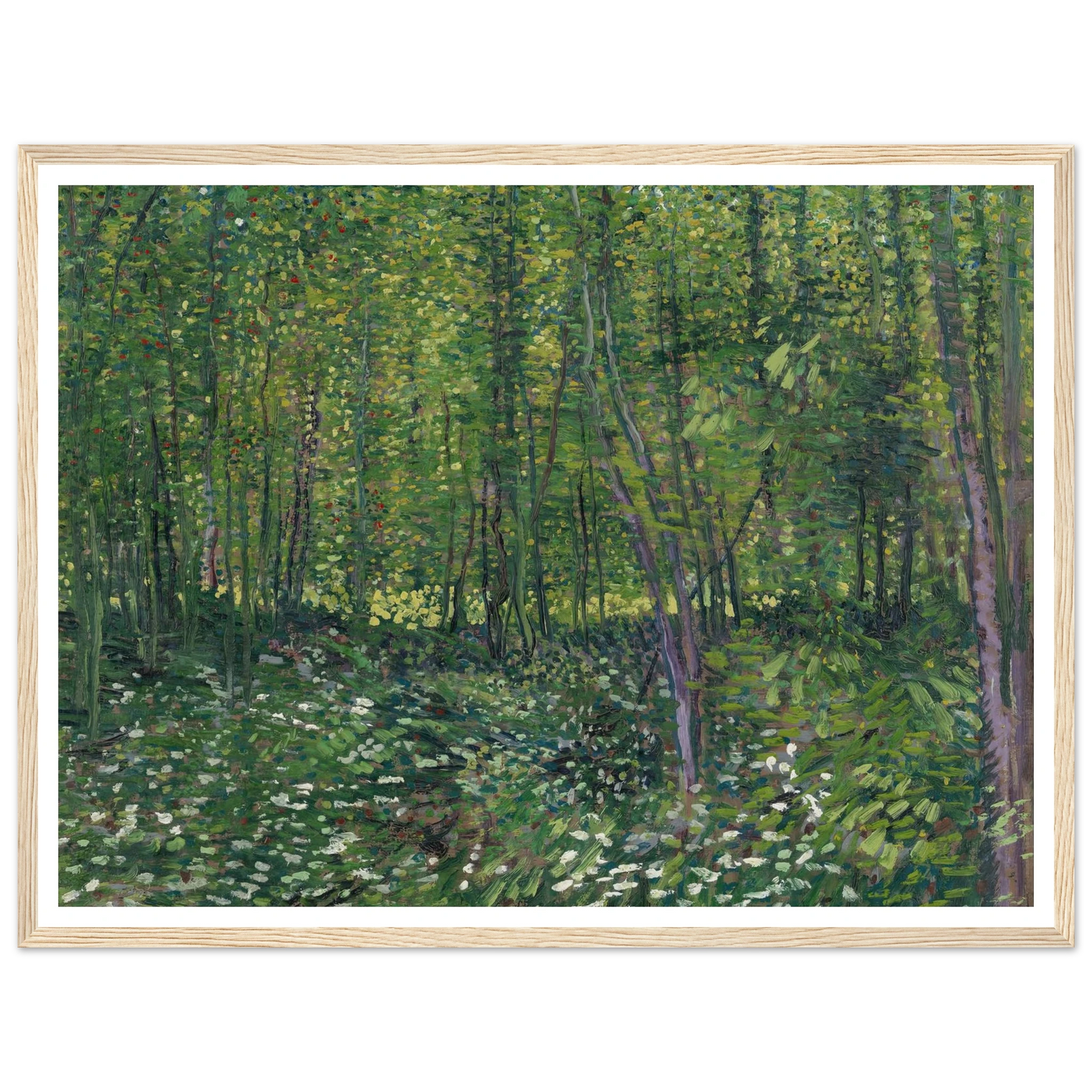 Trees and undergrowth (1887) Art Print | Vincent van Gogh-Quipham Collections