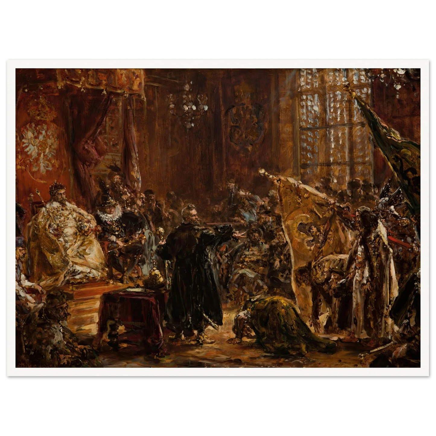 Shuysky Tsars at the Seym of Warsaw (1892) Art Print | Jan Matejko-Quipham Collections