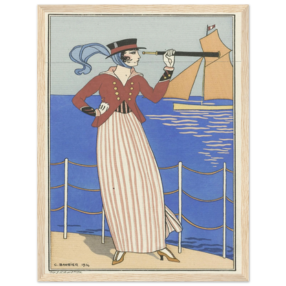 Costume de Yacht (1914) Art Print | George Barbier-Quipham Collections