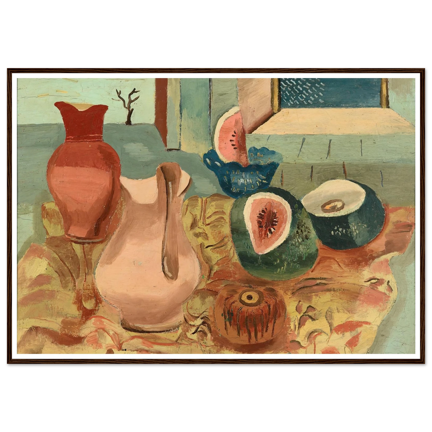 Cut melons (circa 1931) Art Print | Frances Hodgkins-Quipham Collections