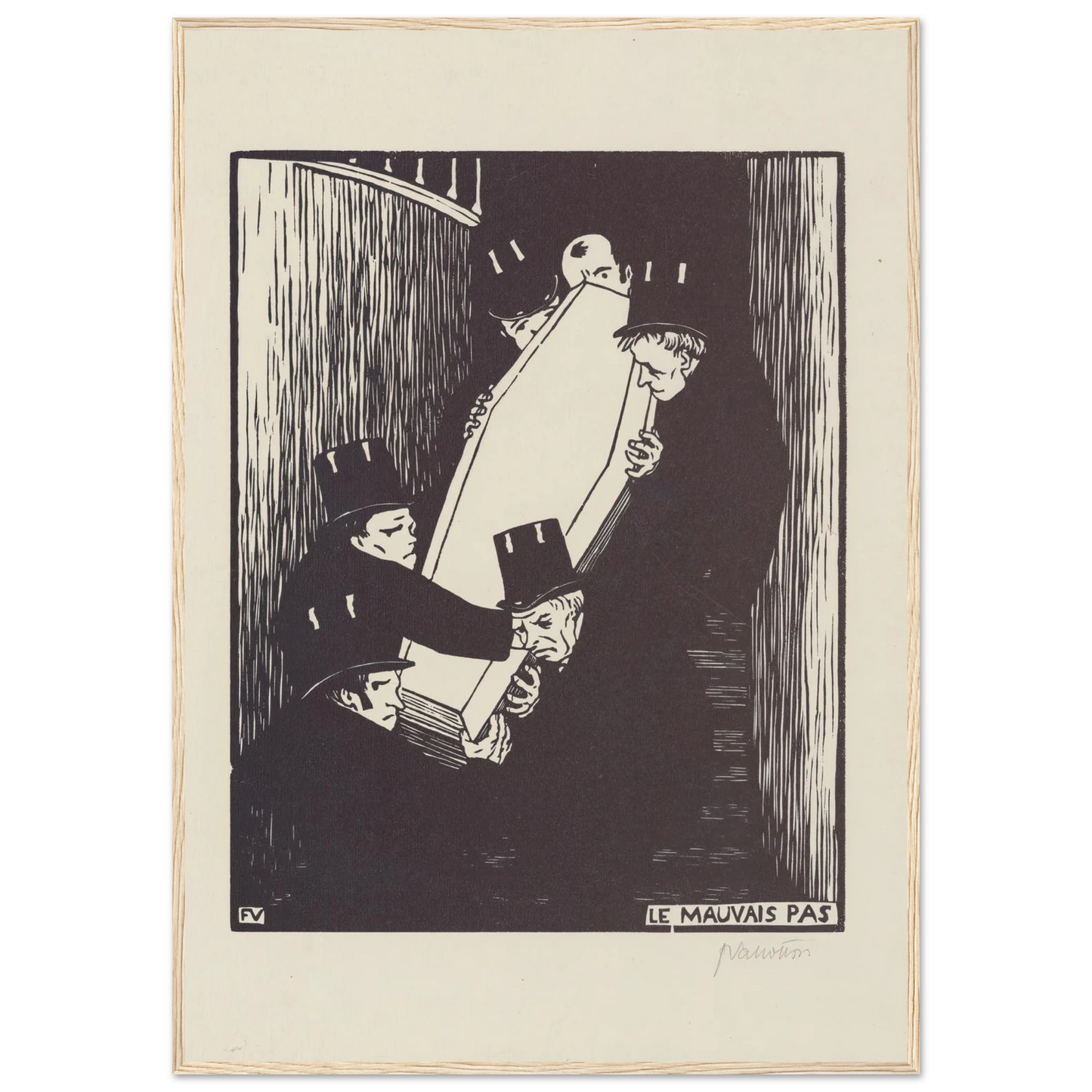 Le mauvais pas (1893) Art Print | Felix Vallotton-Quipham Collections