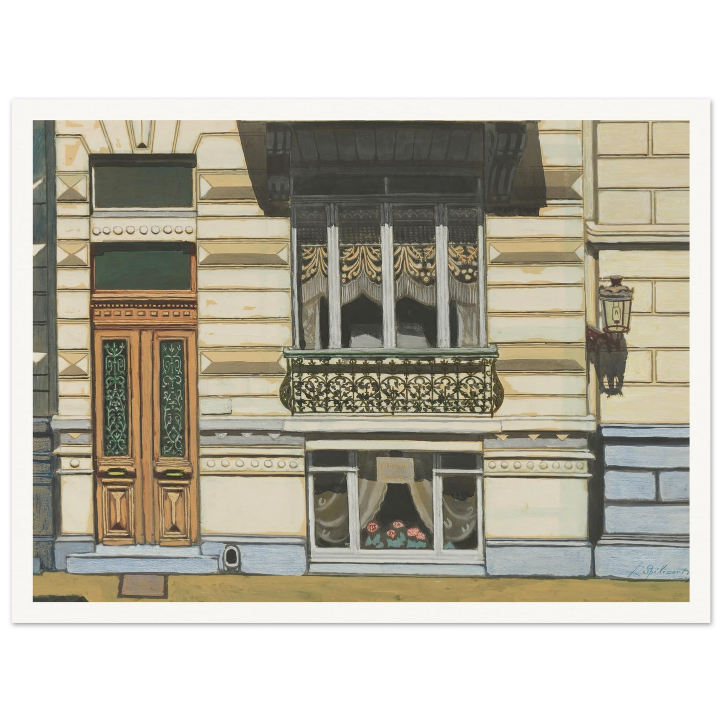 Huis in de Peter Benoitstraat, Oostende (1929) Art Print | Leon Spilliaert-Quipham Collections