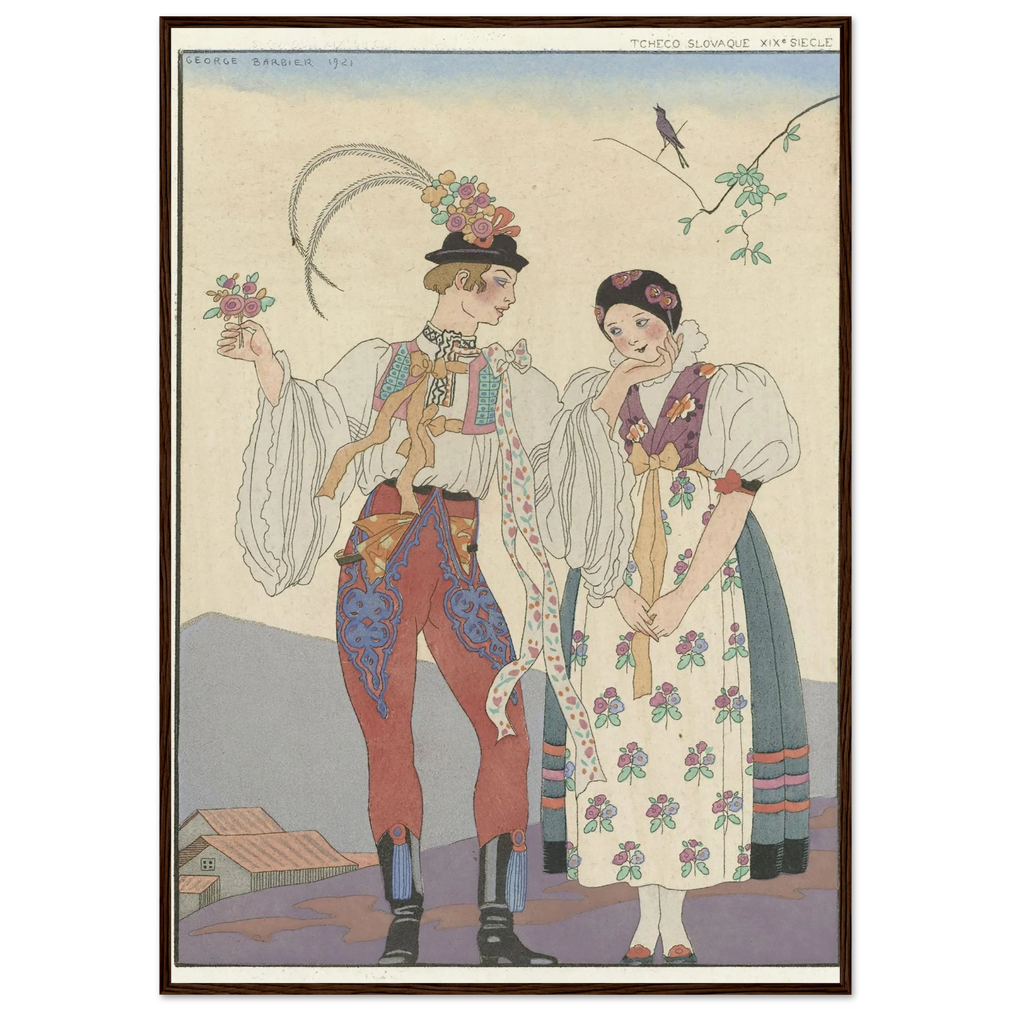 Le Coq du Village (1921) Art Print | George Barbier-Quipham Collections