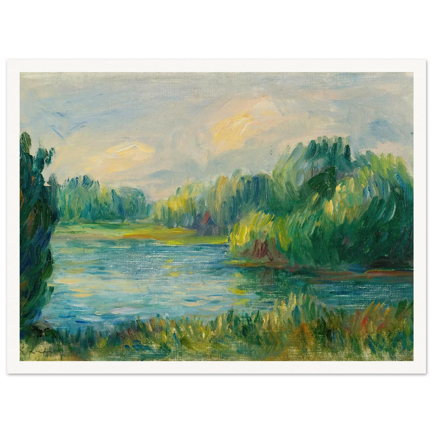 Bord De Rivière Art Print | Pierre Auguste Renoir-Quipham Collections