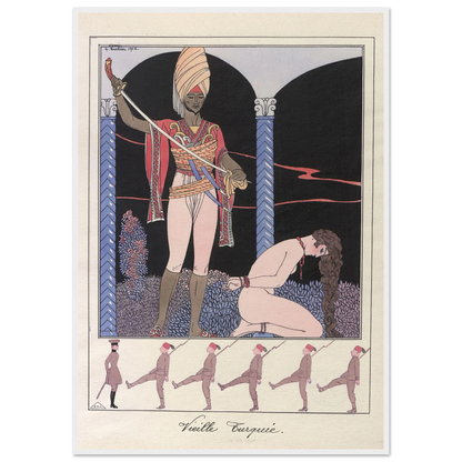 Vieille Turquie (L’exécution) (1915) Art Print | George Barbier-Quipham Collections