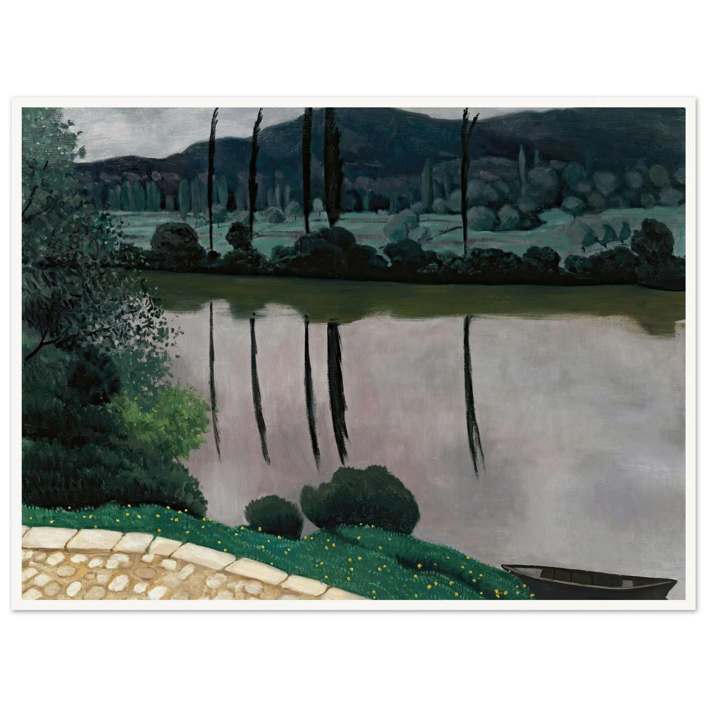 The Dordogne In Vitrac (1925) Art Print | Felix Vallotton-Quipham Collections